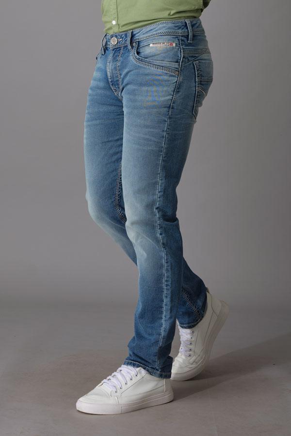 MED BLUE 5 POCKET MIDRISE REGULAR AND STREIGHT FIT JEANS (MORRISON FIT)