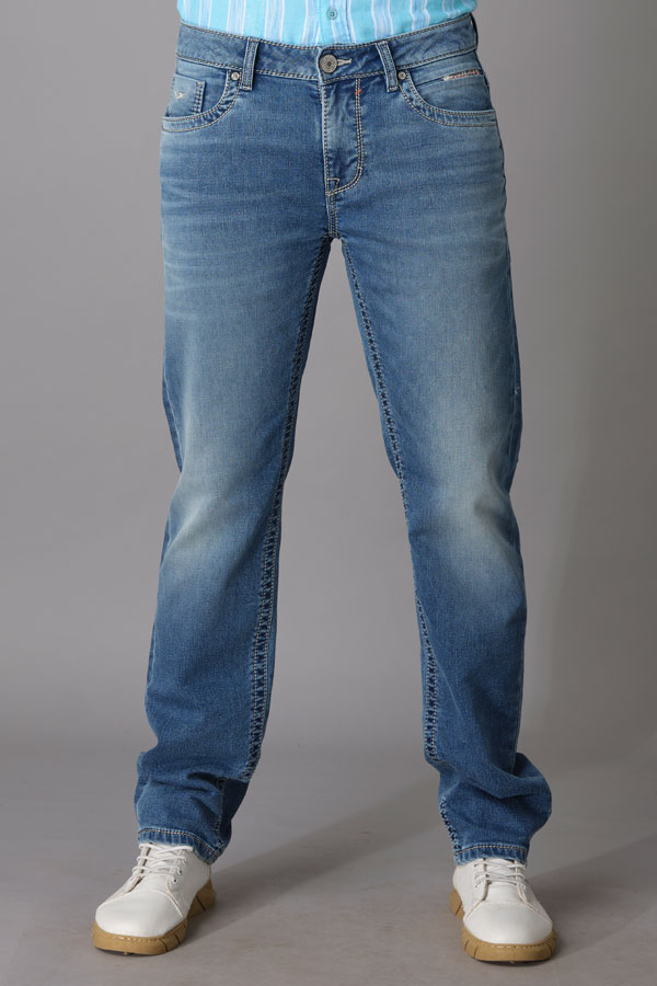 MED BLUE 5 POCKET MIDRISE REGULAR AND STREIGHT FIT JEANS (MORRISON FIT)