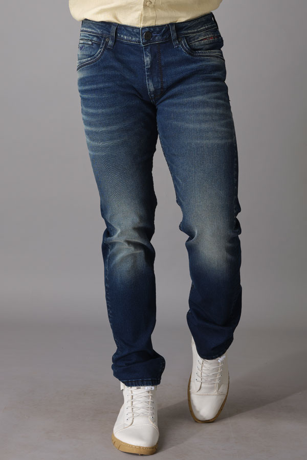 DK BLUE 5 POCKET MIDRISE REGULAR AND STREIGHT FIT JEANS (MORRISON FIT)