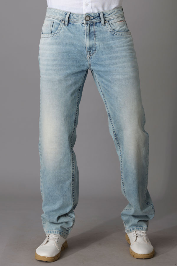 LT BLUE 5 POCKET MIDRISE, COMFORT AND STREIGHT FIT JEANS (JESSE FIT)