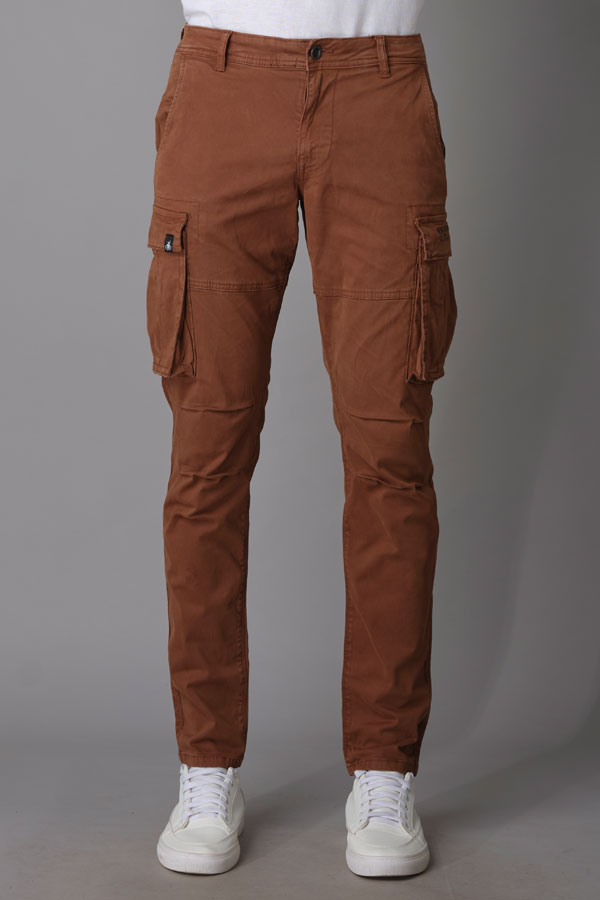 CARAMEL BROWN CARGO PANT (REGULAR FIT)