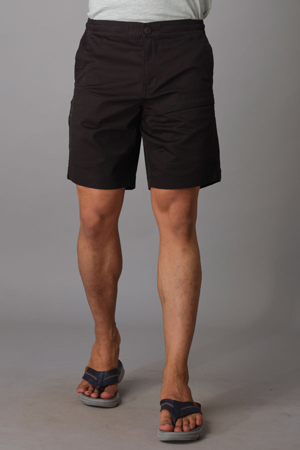 BLACK COTTON SHORT (COTTON SLIM)