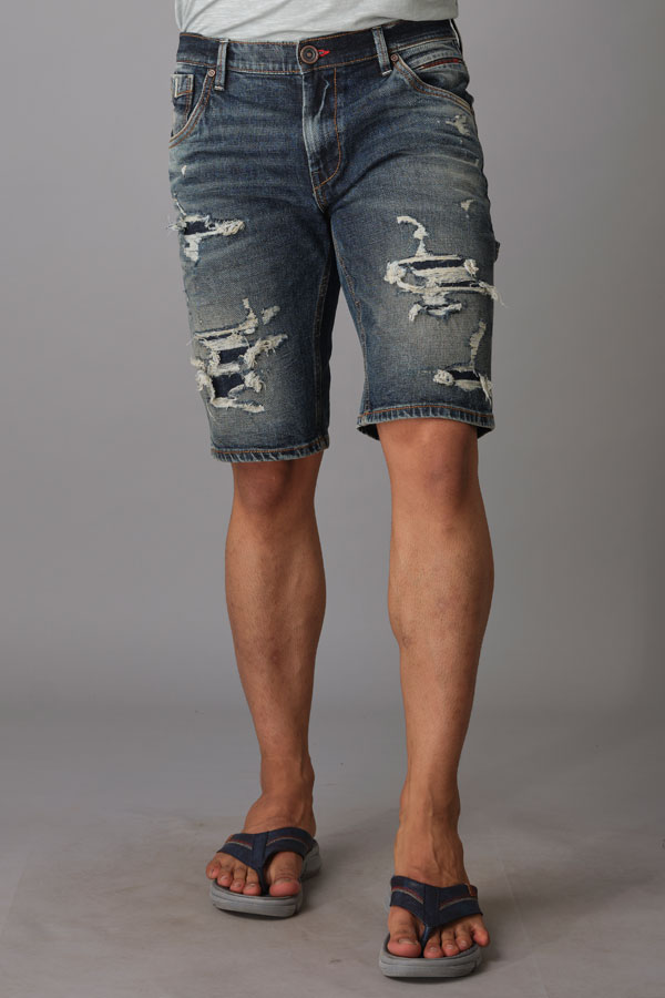 DK BLUE DENIM SHORT (DENIM SLIM)