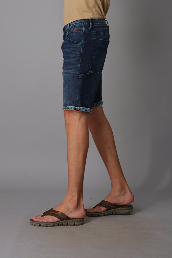 DK BLUE DENIM SHORT (DENIM SLIM)