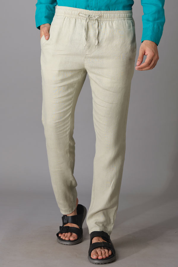 DK STONE LINEN PANT (RELAXED TAPERED FIT)