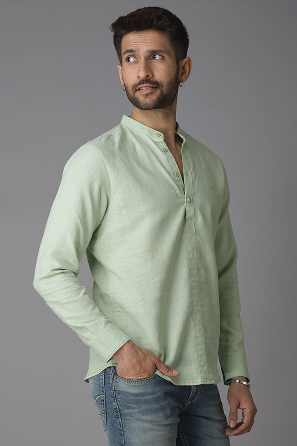 LT MOSS FULL SLEEVE LINEN SHIRT (ZACK F/SLV FIT)