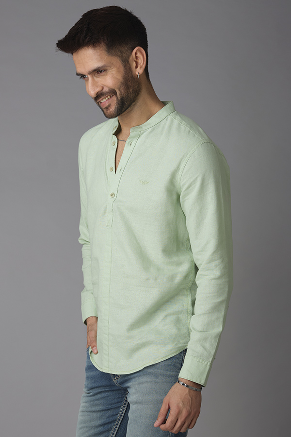 LT MOSS FULL SLEEVE LINEN SHIRT (ZACK F/SLV FIT)