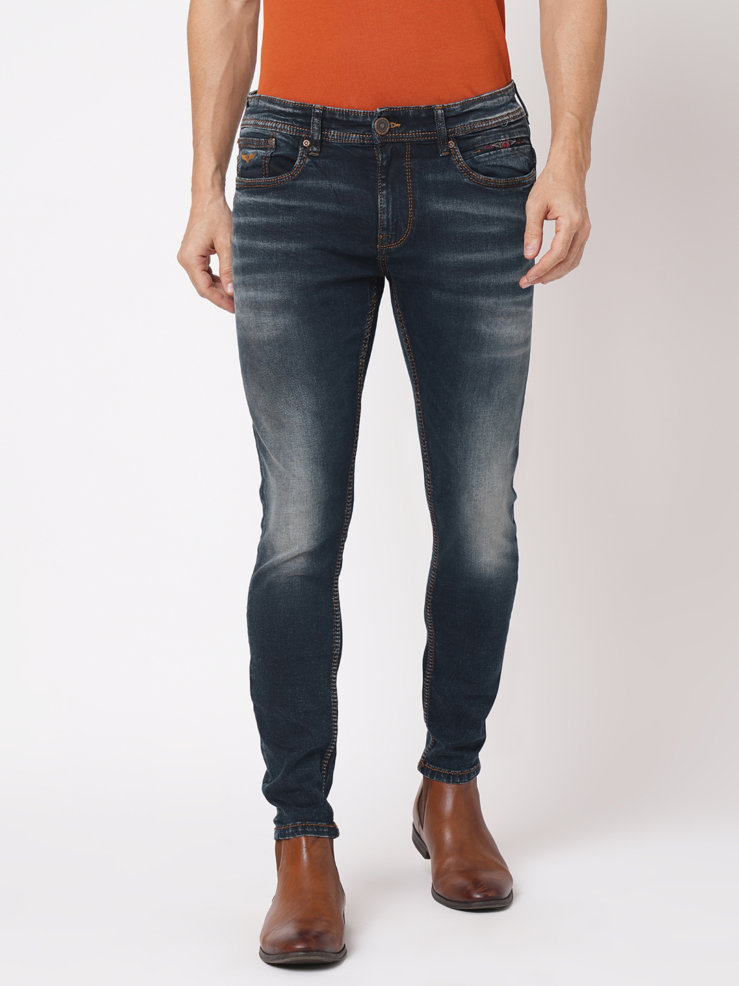 DK BLUE 5 POCKET LOW-RISE ANKLE LENGTH JEANS (SPRINGSTEEN FIT)