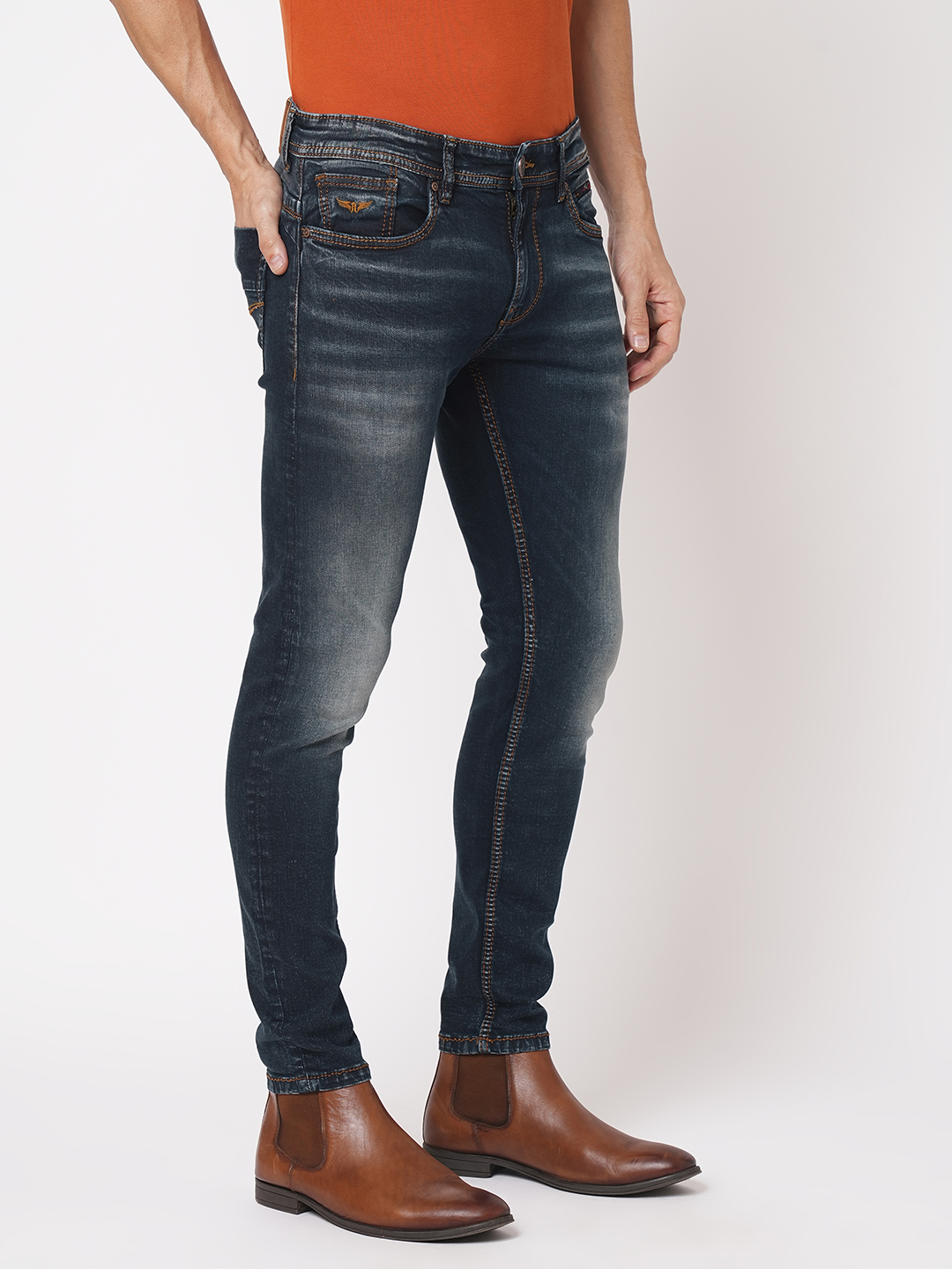 DK BLUE 5 POCKET LOW-RISE ANKLE LENGTH JEANS (SPRINGSTEEN FIT)