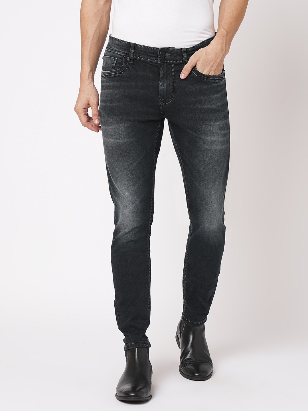 DK BLUE 5 POCKET LOW-RISE ANKLE LENGTH JEANS (SPRINGSTEEN FIT)