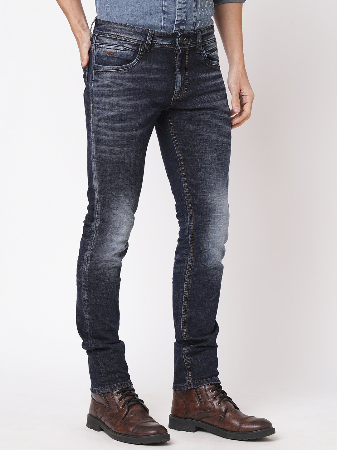 DK BLUE 5 POCKET MID-RISE JEANS (LENNON)