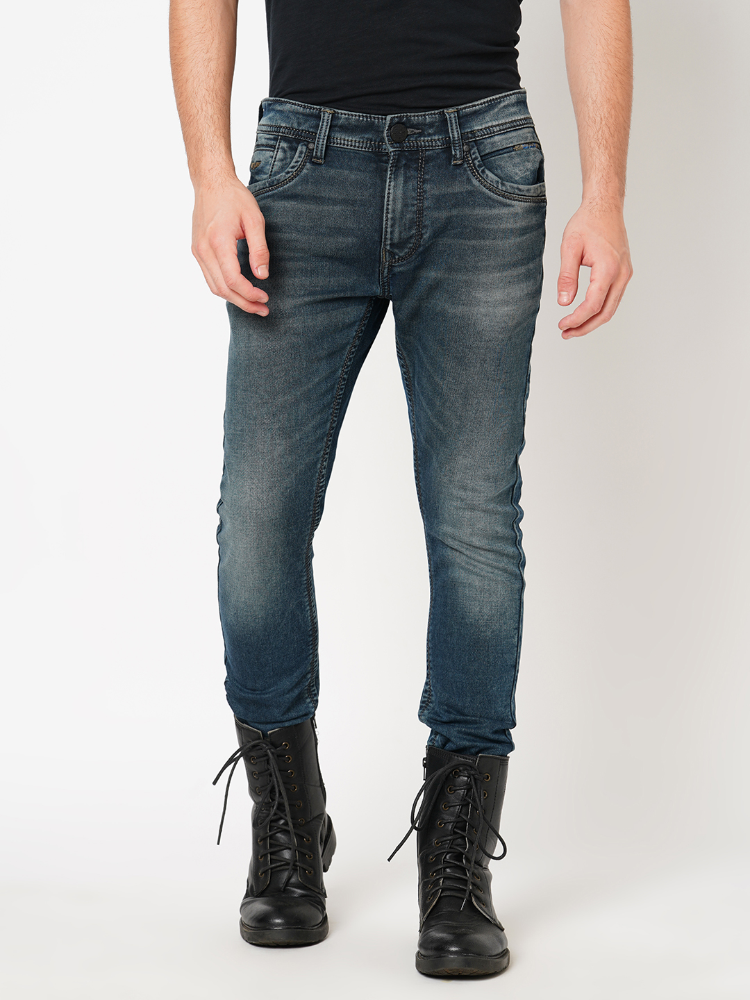 DK BLUE 5 POCKET LOW-RISE ANKLE LENGTH JEANS (SPRINGSTEEN FIT)