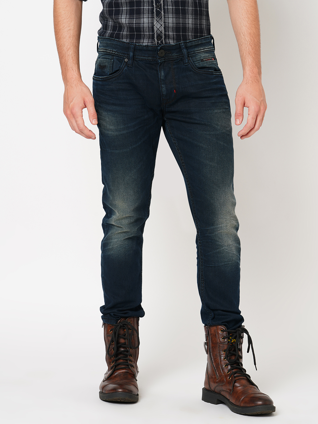 DK BLUE 5 POCKET LOW-RISE ANKLE LENGTH JEANS (SPRINGSTEEN FIT)