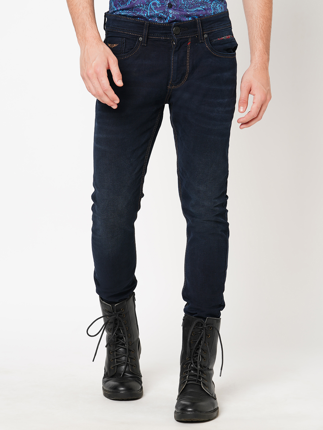 DK BLUE 5 POCKET LOW-RISE ANKLE LENGTH JEANS (SPRINGSTEEN FIT)