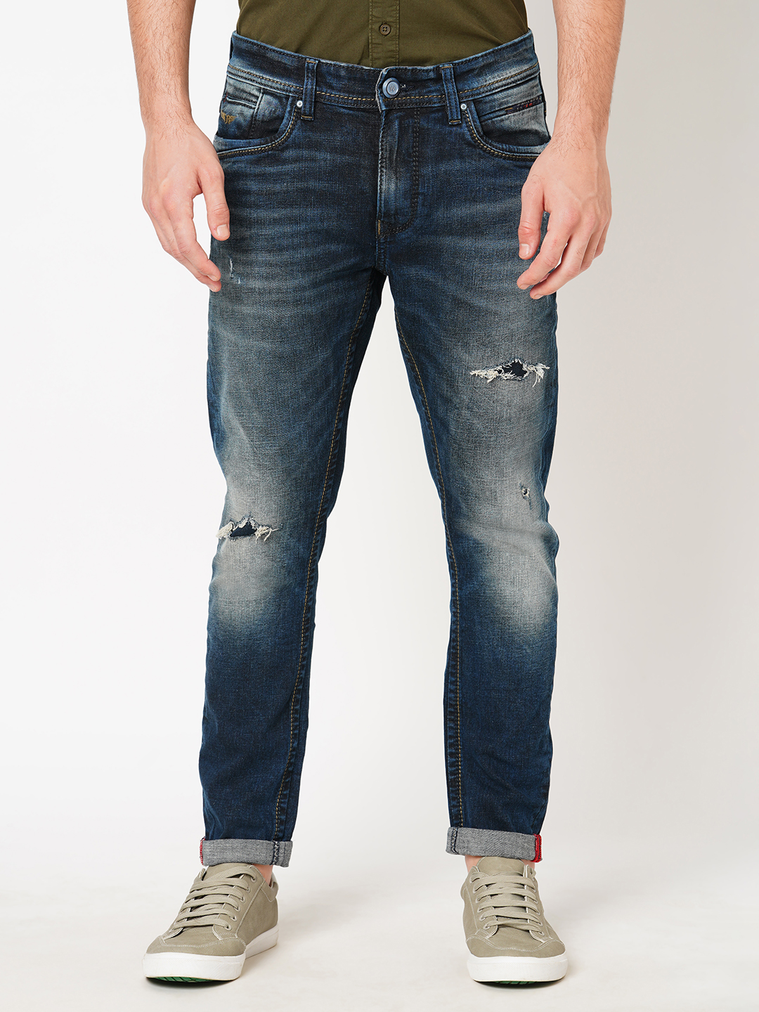 DK BLUE 5 POCKET LOW-RISE ANKLE LENGTH JEANS (SPRINGSTEEN FIT)