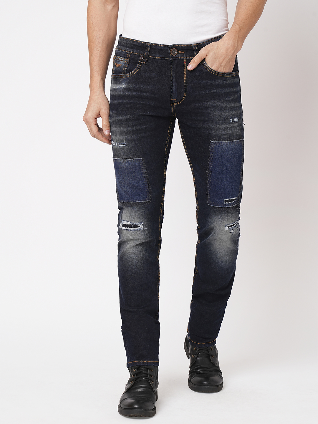 DK BLUE 5 POCKET MID-RISE JEANS (LENNON)