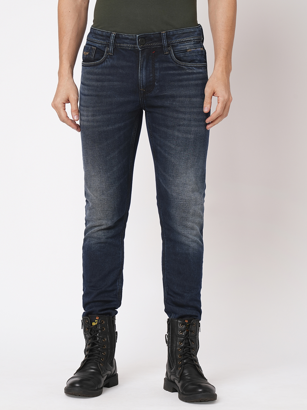 DK BLUE 5 POCKET MID-RISE NARROW TAPERED FIT JEANS (BILLY FIT)