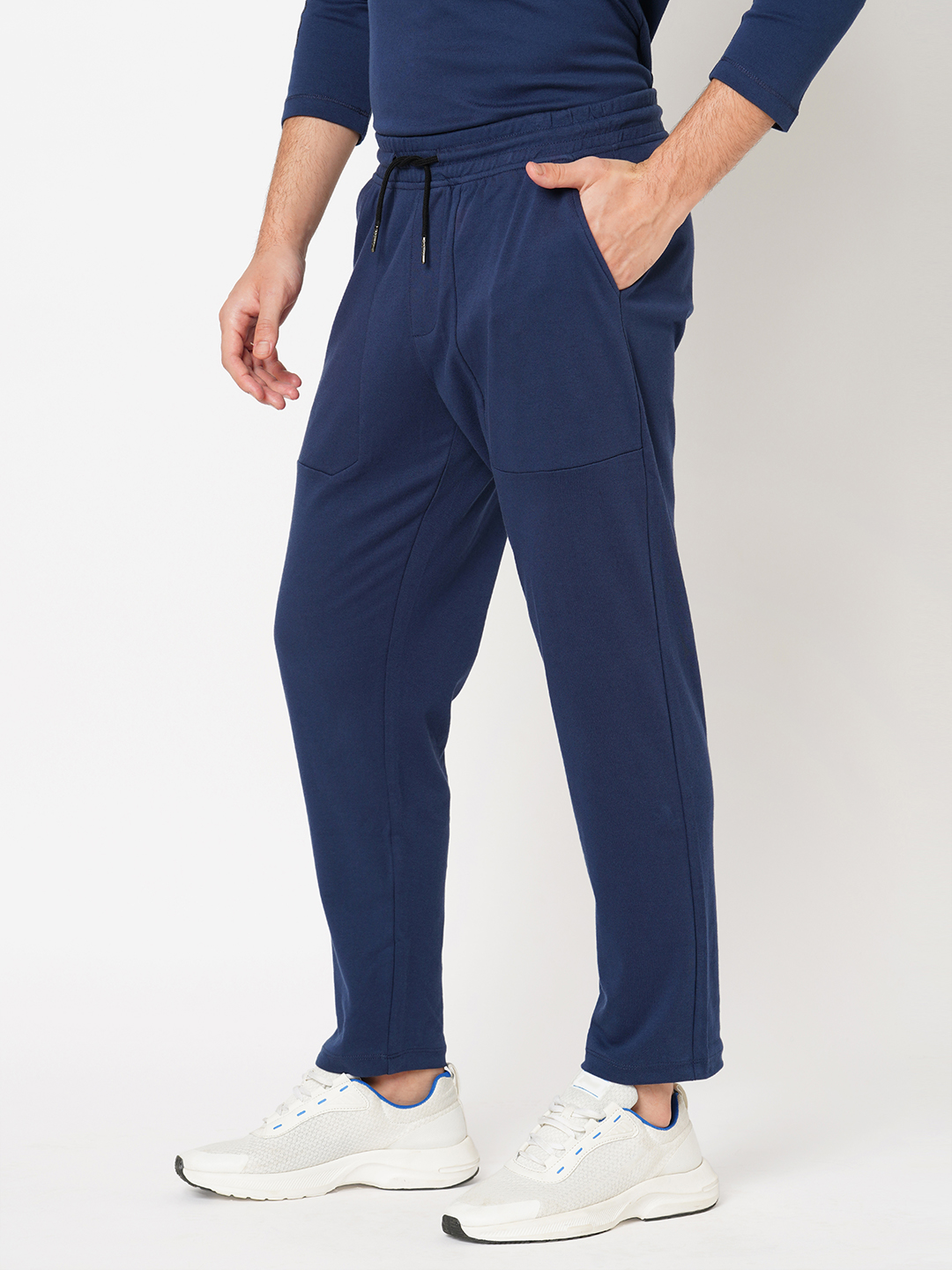 NAVY ATHLEISURE TRACK PANT (COMFORT FIT)