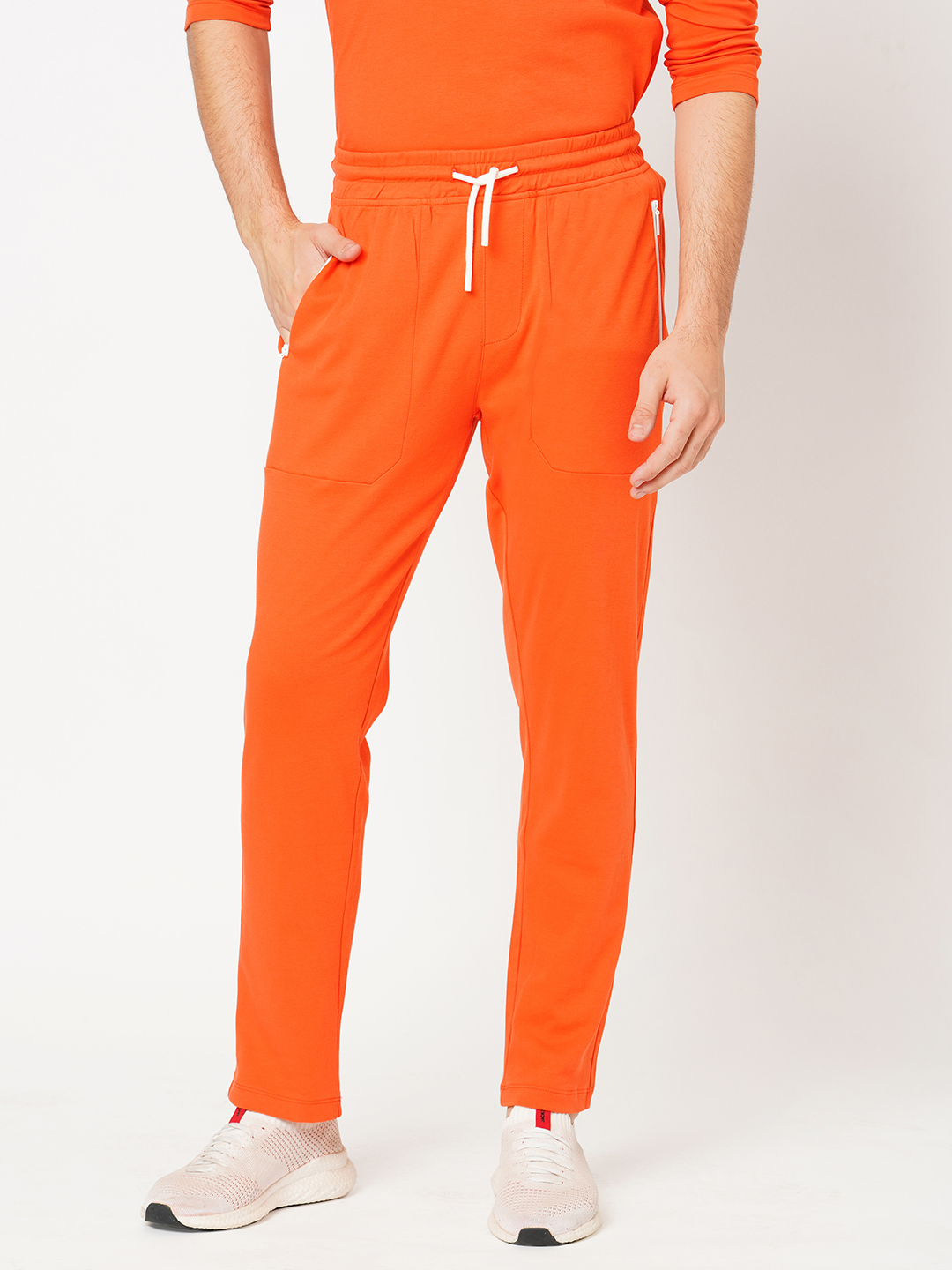 ORANGE ATHLEISURE TRACK PANT (COMFORT FIT)