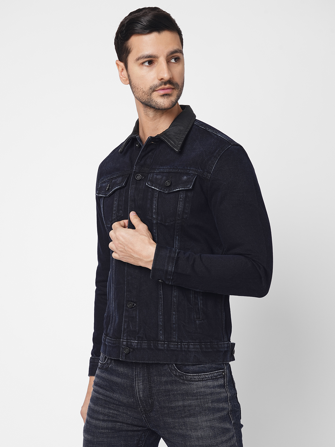 DK BLUE FULL SLEEVE DENIM JACKET (DENIM REGULAR)