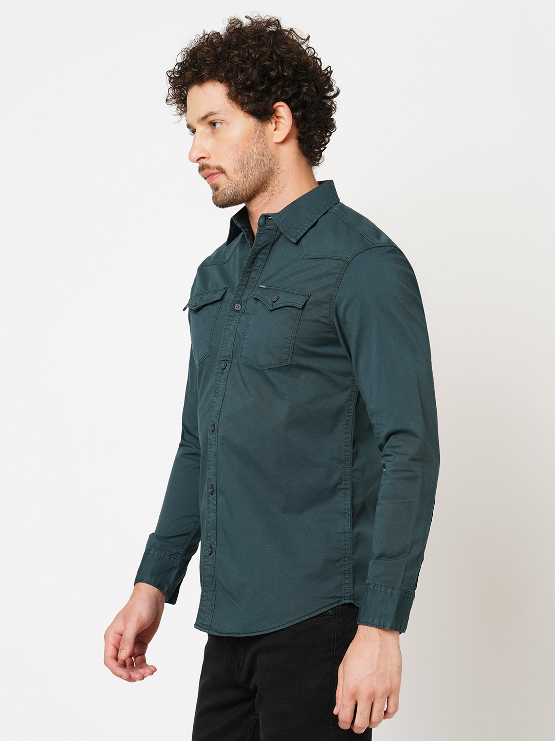 MARTIN FULL SLEEVE SOLID SHIRT (LEO F/SLV FIT)