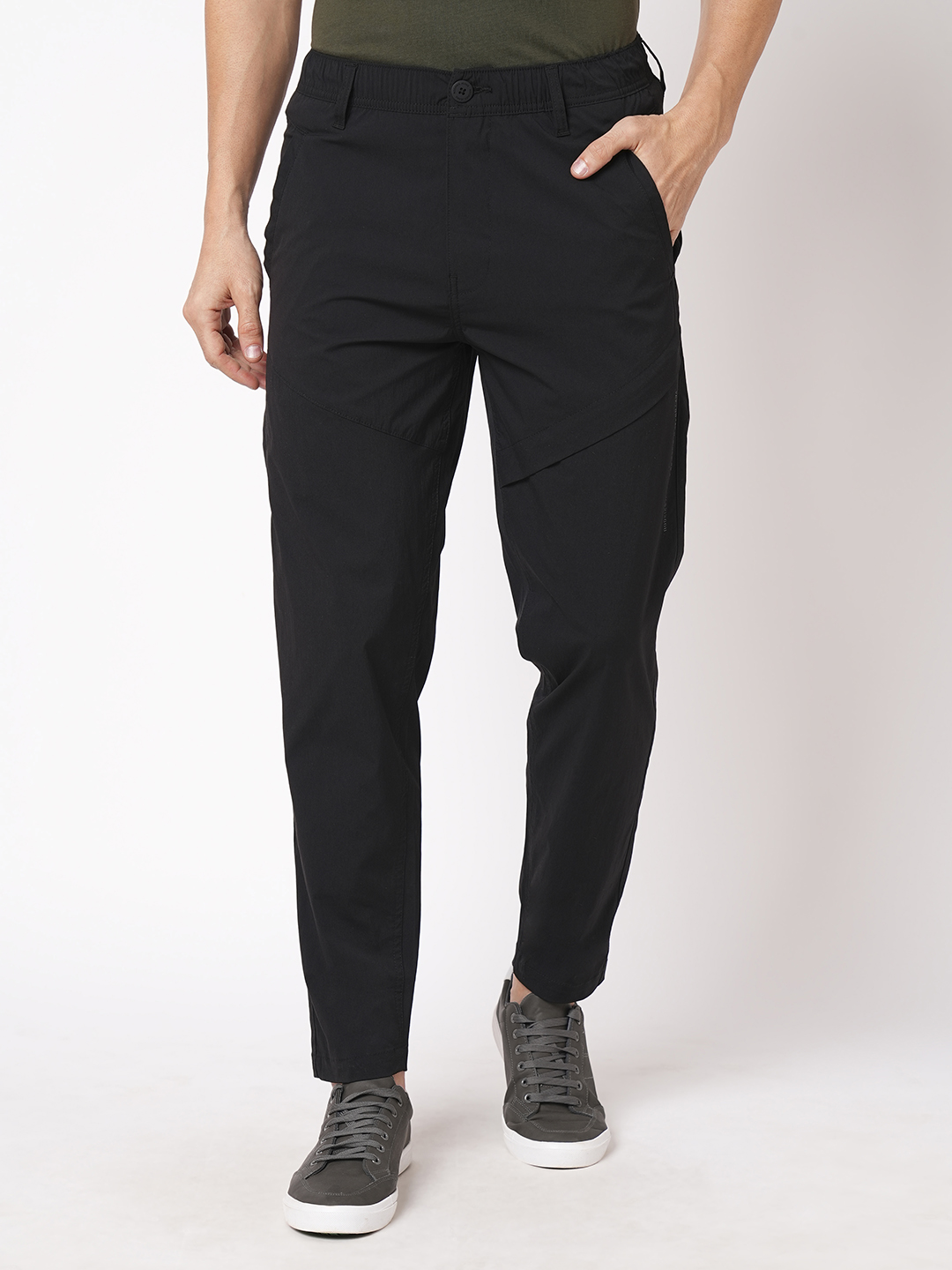 BLACK UTILITY PANT (SLIM TAPERED FIT)