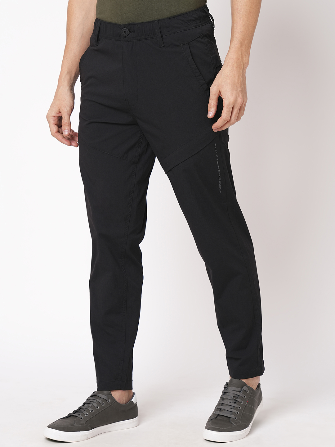 BLACK UTILITY PANT (SLIM TAPERED FIT)