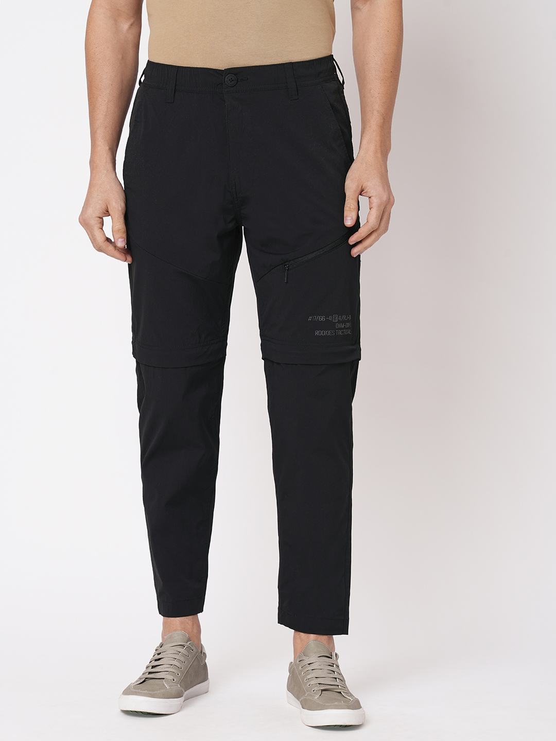 BLACK UTILITY PANT (SLIM TAPERED FIT)