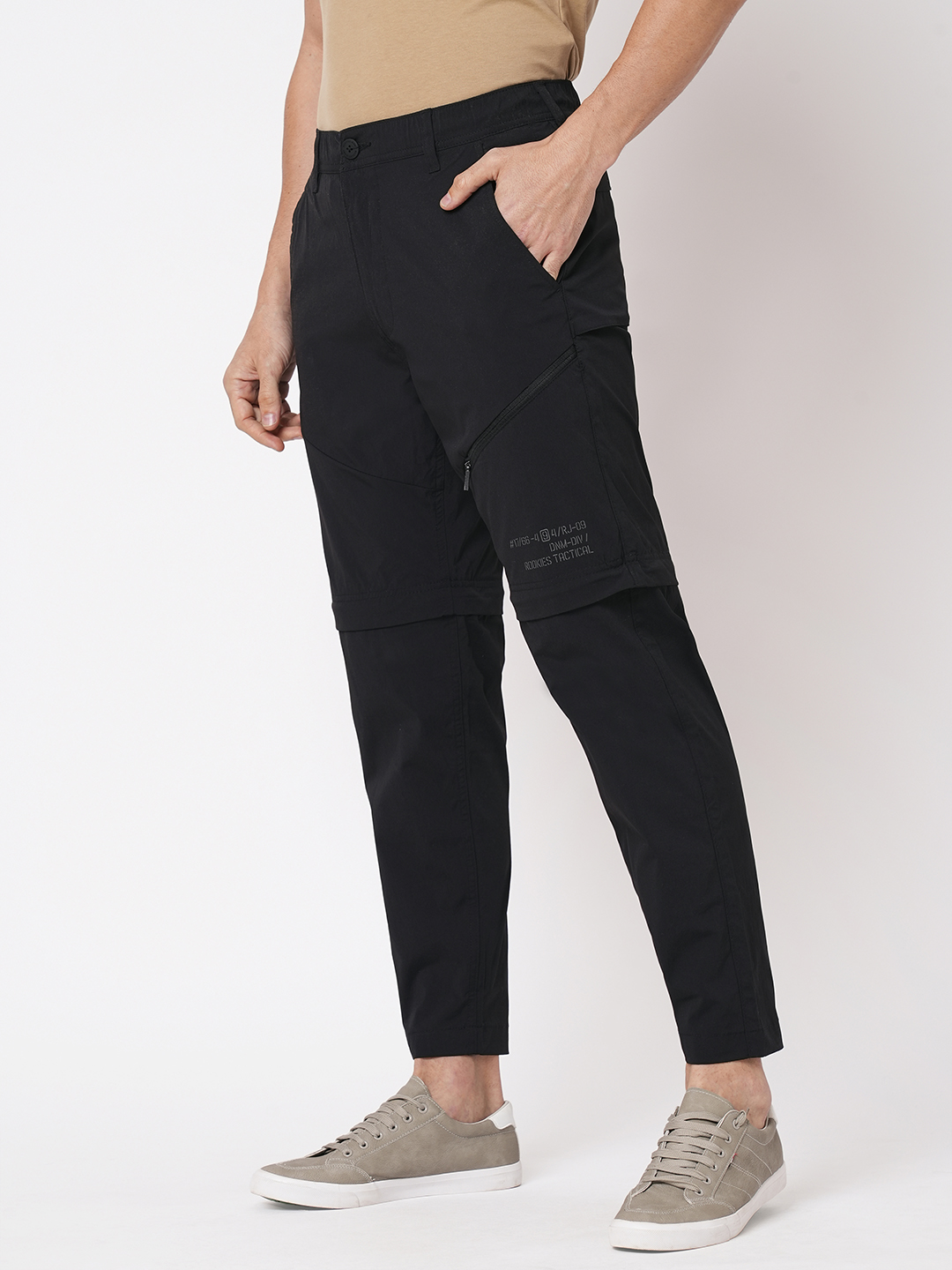 BLACK UTILITY PANT (SLIM TAPERED FIT)