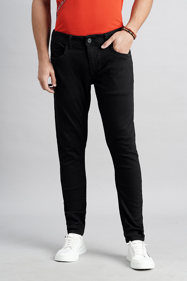 BLACK_4 5 POCKET LOW-RISE ANKLE LENGTH JEANS (SPRINGSTEEN FIT)