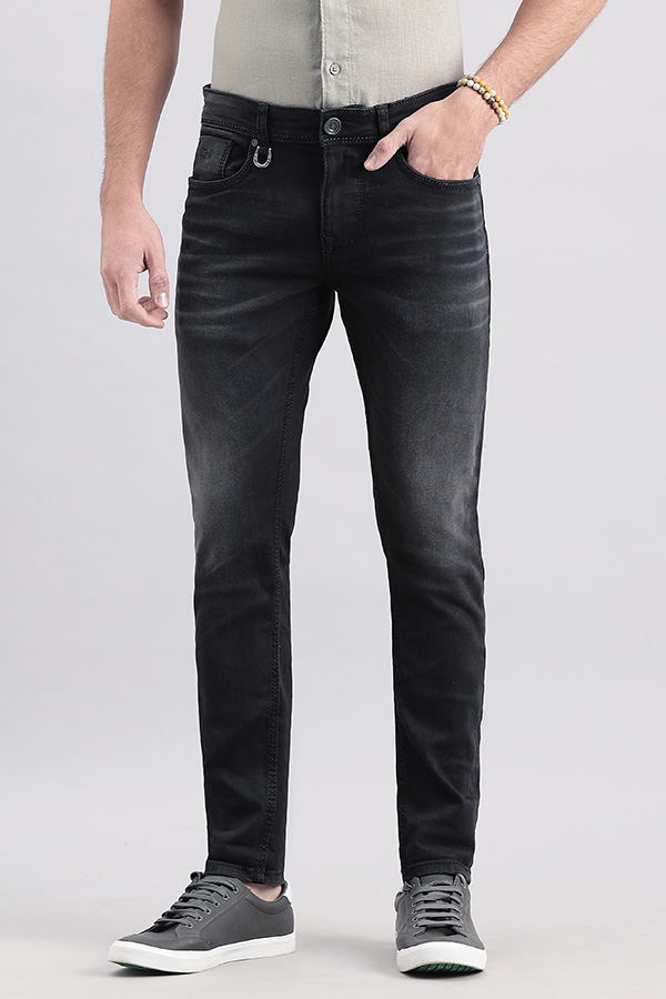 CHARCOAL 5 POCKET LOW-RISE ANKLE LENGTH JEANS (SPRINGSTEEN FIT)