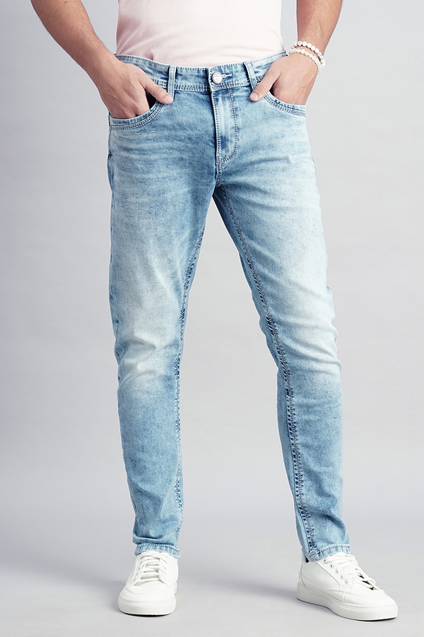 LT BLUE 5 POCKET LOW-RISE ANKLE LENGTH JEANS (SPRINGSTEEN FIT)