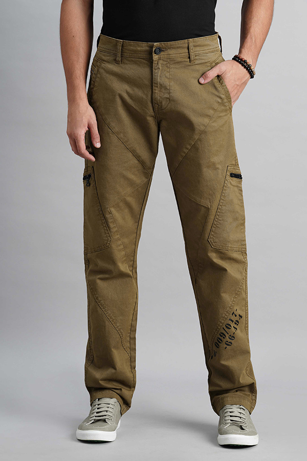 DK KHAKI SLIM FIT CARGO PANT (REGULAR FIT)