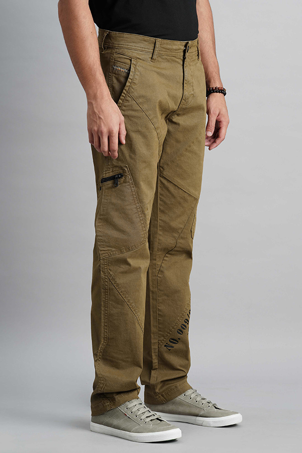 DK KHAKI SLIM FIT CARGO PANT (REGULAR FIT)