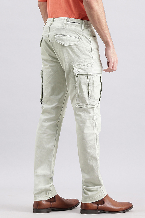 SILVER GREY SLIM FIT CARGO PANT (REGULAR FIT)