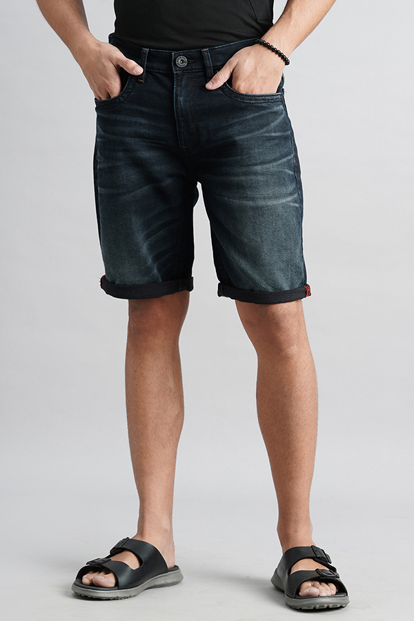 DK BLUE DENIM SHORT (DENIM SLIM FIT)