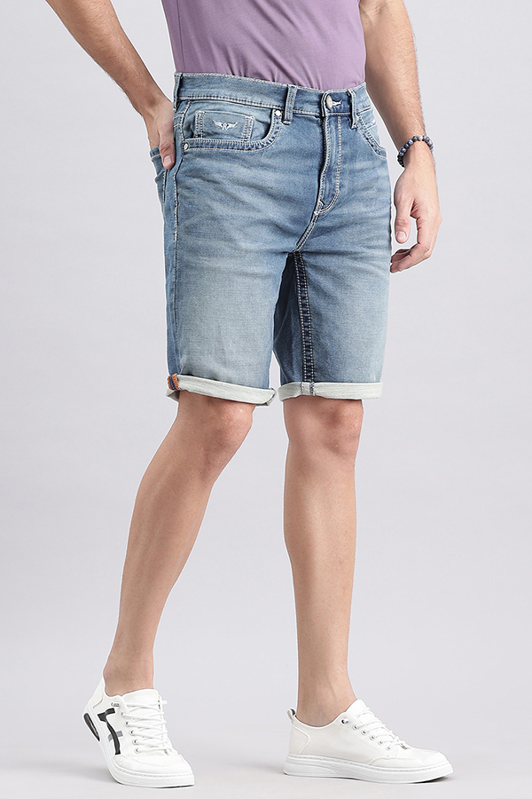 MED BLUE DENIM SHORT (DENIM SLIM FIT)