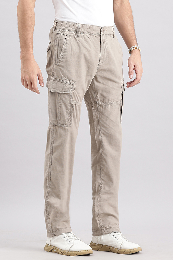 DK STONE LINEN CARGO PANT (REGULAR FIT)