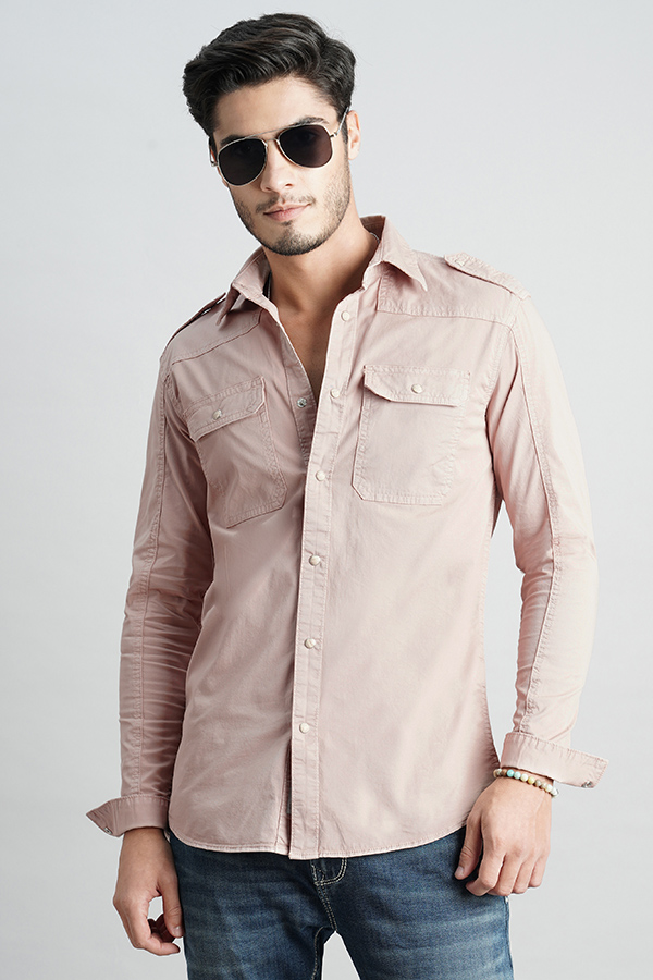 DRY ROSE FULL SLEEVE SOLID SHIRT (LEO F/SLV FIT)