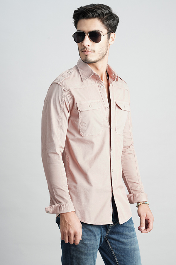 DRY ROSE FULL SLEEVE SOLID SHIRT (LEO F/SLV FIT)