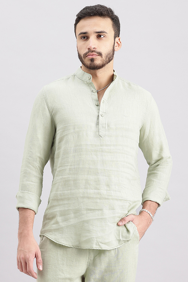 DK STONE FULL SLEEVE LINEN SHIRT (ZACK F/SLV FIT)