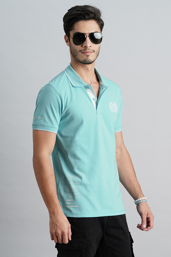 TROPICAL BREEZE HALF SLEEVE PIOUE POLO TEE (POLO NECK H/SLV SLIM)