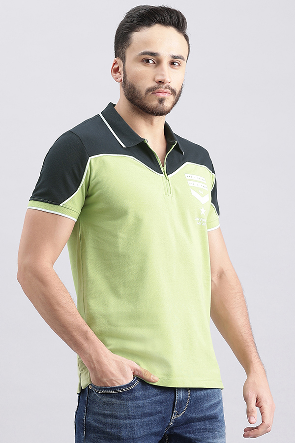 LT MOSS HALF SLEEVE PIOUE POLO TEE (POLO NECK H/SLV SLIM)