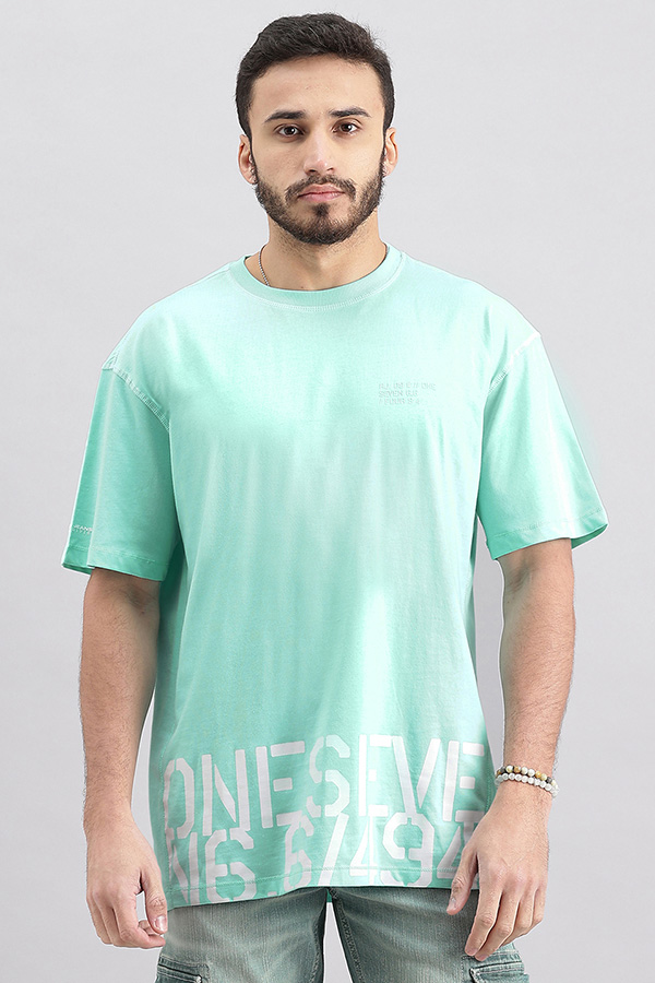 WATER BALLET HALF SLEEVE OVERSIZED TEE (OVERSIZED TEE H/SLV SLIM)