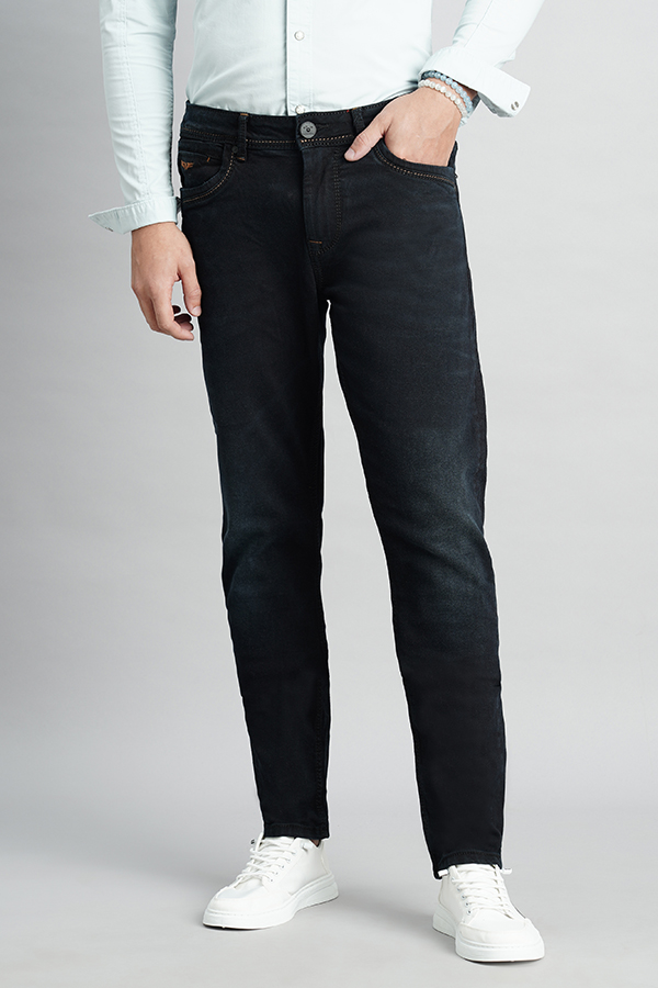 DK BLUE 5 POCKET MID-RISE NARROW TAPERED FIT JEANS (BILLY FIT)