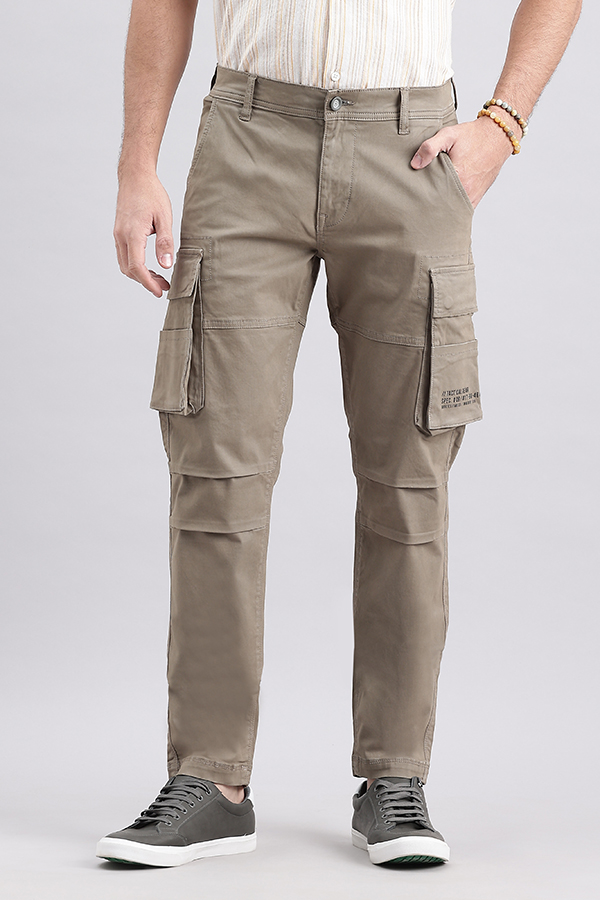 SAND SLIM FIT CARGO PANT (REGULAR FIT)