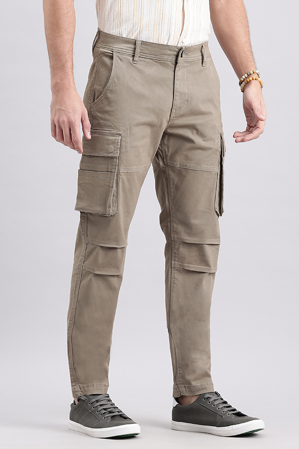 SAND SLIM FIT CARGO PANT (REGULAR FIT)