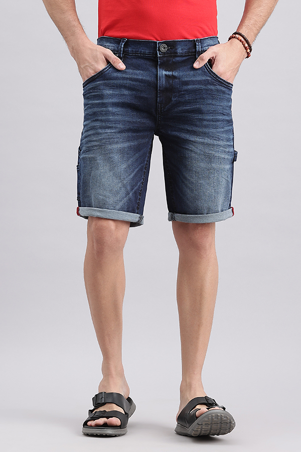 DK BLUE CARPENTER DENIM SHORT (DENIM SLIM FIT)