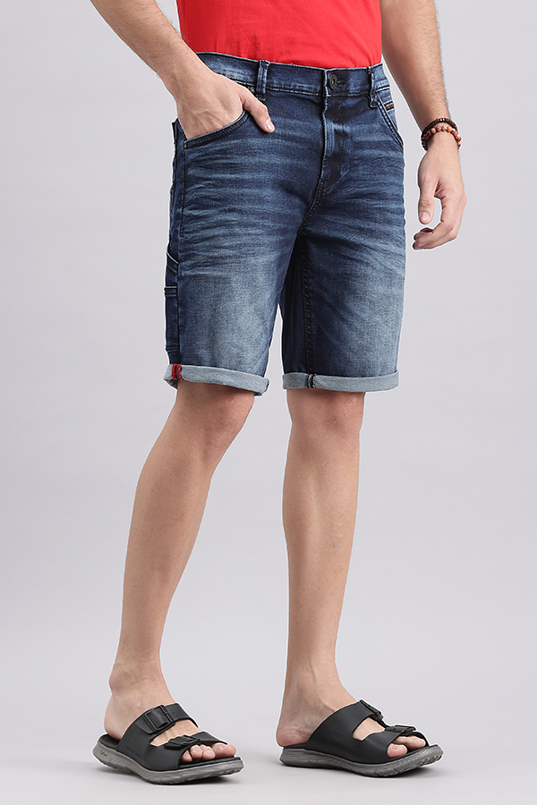 DK BLUE CARPENTER DENIM SHORT (DENIM SLIM FIT)